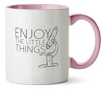 Hippowarehouse Enjoy The Little Things Printed Mug Various Colour Options Ceramic Cup Kitchenware 11oz