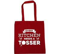 Hippowarehouse Every kitchen needs a tosser Tote Shopping Gym Beach Bag 42cm x38cm, 10 litres