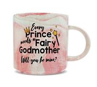 Hippowarehouse Every Prince Needs a Fairy Godmother Will You be Mine? Printed Mug Various Colour Options Ceramic Cup Kitchenware 11oz