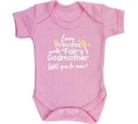 Hippowarehouse Every Princess needs a Fairy Godmother Will you be mine? baby vest bodysuit (short sleeve) boys girls