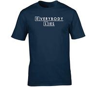 Hippowarehouse Everybody Lies Unisex Short Sleeve t-Shirt (Specific Size Guide in Description) Navy Blue