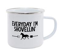Hippowarehouse Everyday I'm Shovellin' Horse Riding Printed Mug Various Colour Options Ceramic Cup Kitchenware 11oz