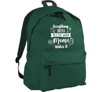 Hippowarehouse Everything Tastes Better When Mama Makes It for Mothers Day backpack ruck sack Dimensions: 31 x 42 x 21 cm Capacity: 18 litres