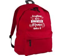 Hippowarehouse Everything Tastes Better When Mama Makes It for Mothers Day backpack ruck sack Dimensions: 31 x 42 x 21 cm Capacity: 18 litres