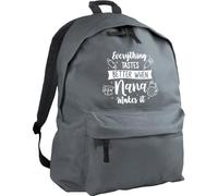 Hippowarehouse Everything Tastes Better When Nana Makes It Baking Lover backpack ruck sack Dimensions: 31 x 42 x 21 cm Capacity: 18 litres