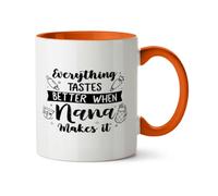 Hippowarehouse Everything Tastes Better When Nana Makes It Baking Lover Printed Mug Various Colour Options Ceramic Cup Kitchenware 11oz