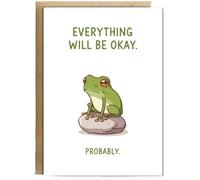 Hippowarehouse Everything will be okay. Probably Personalised Card A6 with envelope for him for her Funny Cards for Men and Women Blank inside option