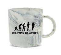Hippowarehouse Evolution of Airsoft Printed Mug Various Colour Options Ceramic Cup Kitchenware 11oz