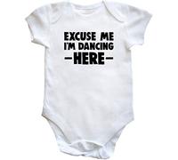 Hippowarehouse Excuse me I'm dancing here baby vest bodysuit (short sleeve) boys girls