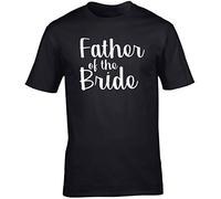 Hippowarehouse Father of The Bride Unisex Short Sleeve t-Shirt (Specific Size Guide in Description) Black