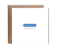 Hippowarehouse Fathers day message failed to send Personalised Card. 15cm x 15cm with envelope for him for her Funny Cards for Men and Women Blank inside option