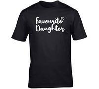 Hippowarehouse Favourite Daughter Unisex Short Sleeve t-Shirt (Specific Size Guide in Description) Black