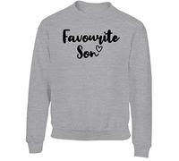Hippowarehouse Favourite Son Kids Children's Unisex Jumper Sweatshirt Pullover Grey