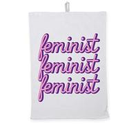 Hippowarehouse feminist feminist feminist Tea Towel Eco Printed Dish Cloth Kitchen accessory 50cmx70cm 100% Cotton
