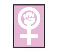 Hippowarehouse Feminist Symbol Printed Poster A3 Wall Art Design Classroom Room Gym Office Décor