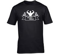 Hippowarehouse Fight Milk Unisex Short Sleeve t-Shirt (Specific Size Guide in Description) Black