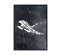 Hippowarehouse fighter jet Printed Poster A4 Wall Art Design Classroom Room Gym Office DÃƒ©cor
