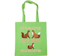 Hippowarehouse First we had each other then we had you now we have everything fox Tote Shopping Gym Beach Bag 42cm x38cm, 10 litres