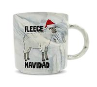 Hippowarehouse Fleece Navidad Merry Christmas Printed Mug Various Colour Options Ceramic Cup Kitchenware 11oz