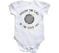 Hippowarehouse Follow The Call Of The Disco Ball baby vest bodysuit (short sleeve) boys girls