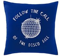 Hippowarehouse Follow The Call Of The Disco Ball Printed bedroom accessory cushion cover case 41x41cm