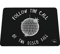Hippowarehouse Follow The Call Of The Disco Ball printed mouse mat pad accessory black rubber base 240mm x 190mm x 60mm