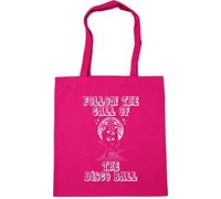 Hippowarehouse follow the call of the disco ball Tote Shopping Gym Beach Bag 42cm x38cm, 10 litres