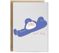 Hippowarehouse food baby Birthday Card A5 Personalised with envelope for him for her Funny Cards for Men and Women Blank inside option