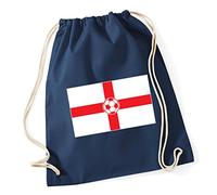 Hippowarehouse football flag england Drawstring Cotton School Gym Kid Bag Sack 37cm x 46cm, 12 litres