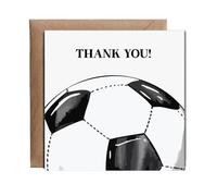 Hippowarehouse Football Thank you Personalised Card. 15cm x 15cm with envelope for him for her Funny Cards for Men and Women Blank inside option