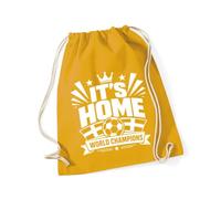 Hippowarehouse Football World Champions Its Home England Football Victory Drawstring Cotton School Gym Bag 37cm x 46cm, 12 litres