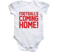Hippowarehouse Footballs coming home England baby vest bodysuit (short sleeve) boys girls