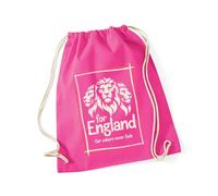 Hippowarehouse For England: Our Colours Never Fade Drawstring Cotton School Gym Bag 37cm x 46cm, 12 litres