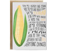 Hippowarehouse For me I really like corn song - it has the juice Birthday Card A5 Personalised with envelope for him for her Funny Cards for Men and Women Blank inside option