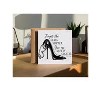 Hippowarehouse Forget the Glass Slipper, Give Me Safety Goggles Personalised Card. 15cm x 15cm with envelope for him for her Funny Cards for Men and Women Blank inside option