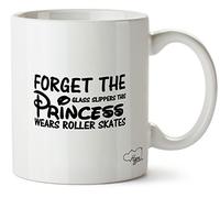 Hippowarehouse Forget The Glass Slippers This Princess Wears Roller Skates Printed Mug Cup Ceramic 10oz