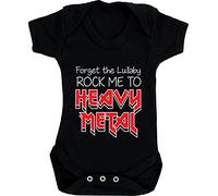 Hippowarehouse Forget the Lullaby, Rock Me to Heavy Metal baby vest bodysuit (short sleeve) boys girls