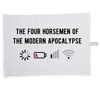 Hippowarehouse Four horsemen of modern apocalypse Tea Towel Eco Printed Dish Cloth Kitchen accessory 50cmx70cm 100% Cotton