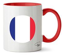 Hippowarehouse France Flag Printed Mug Various Colour Options Ceramic Cup Kitchenware 11oz