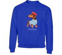Hippowarehouse French sausage dog like kids children's unisex jumper sweatshirt pullover