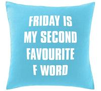 Hippowarehouse Friday is my second favourite F word Printed bedroom accessory cushion cover case 41x41cm