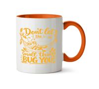 Hippowarehouse Funny Bumble Bee Positivity Dont Let the Small Things Bug You Printed Mug Various Colour Options Ceramic Cup Kitchenware 11oz