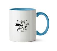 Hippowarehouse Funny Cat Meme Purrr My Last Email for Cat Lovers Pet Owners Printed Mug Various Colour Options Ceramic Cup Kitchenware 11oz
