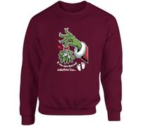 Hippowarehouse Funny cheeky pregnancy christmas it was more than just a mistletoe kiss unisex jumper sweatshirt pullover XL adult Maroon