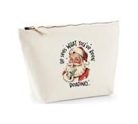 Hippowarehouse Funny Christmas he sees What You've Been Reading Printed Make up Cosmetic wash Bag 18x19x9cm