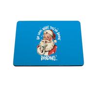 Hippowarehouse Funny Christmas he sees what you've been reading printed mouse mat pad accessory black rubber base 240mm x 190mm x 60mm