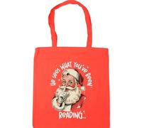 Hippowarehouse Funny Christmas he sees what you've been reading Tote Shopping Gym Beach Bag 42cm x38cm, 10 litres