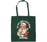Hippowarehouse Funny Christmas he sees what you've been reading Tote Shopping Gym Beach Bag 42cm x38cm, 10 litres