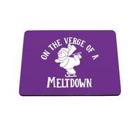 Hippowarehouse Funny Christmas Snowman On the Verge of a Meltdown printed mouse mat pad accessory black rubber base 240mm x 190mm x 60mm