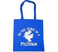 Hippowarehouse Funny Christmas Snowman On the Verge of a Meltdown Tote Shopping Gym Beach Bag 42cm x38cm, 10 litres